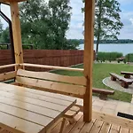Hébergement de vacances Siedlisko Nad Jeziorem Skarlinskim 5b, Mazury, Jezioro, Domek, Bania *