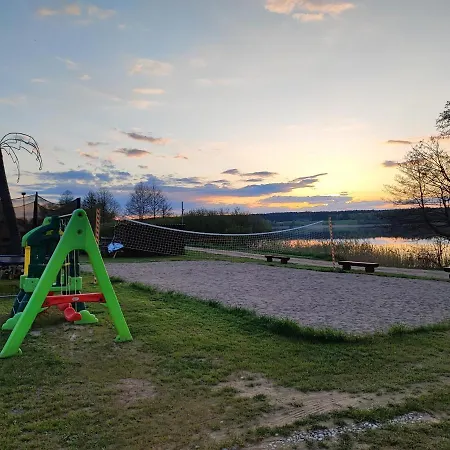 Siedlisko Nad Jeziorem Skarlinskim 5b, Mazury, Jezioro, Domek, Bania *