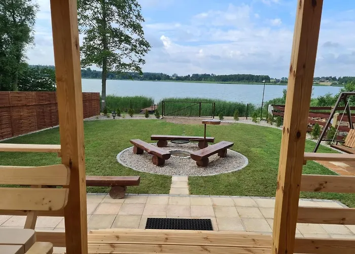 Siedlisko Nad Jeziorem Skarlinskim 5b, Mazury, Jezioro, Domek, Bania Курзентник
